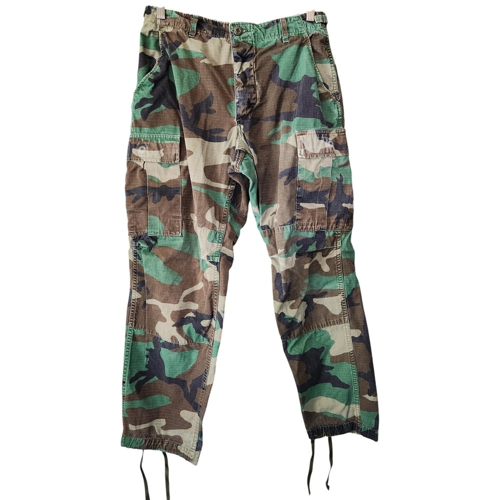 BDU Tactical Vintage Military M81 Pants Mens 30x28 Small Regular Woodland Camo
